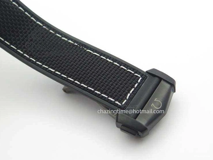 0427 Planet Ocean 45mm GMT DLC JHF Best Edition Black Dial On Rubber Strap A Durable 8194